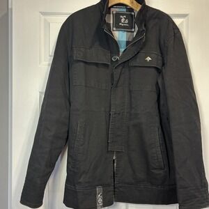 Men's Vintage LRG Revolutionary Clothing Full Zip Utility Jacket Military Large‎